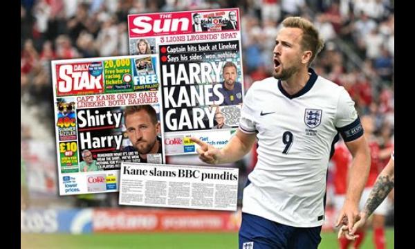 Alan Shearer stuurt een transferbericht naar Harry Kane voorafgaand aan Euro 2020