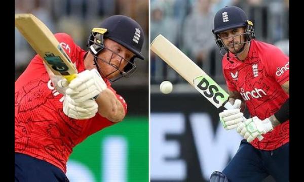 Alex Hales tilt de chat van Ben Stokes op terwijl het duo de spanningen opzij zet in het T20 WK-bod