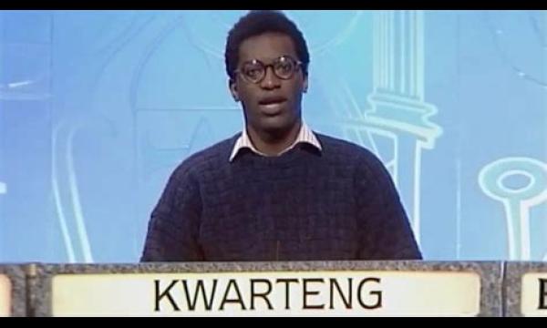 Kwasi Kwarteng's ongemakkelijke moment op University Challenge, waar hij twee keer vloekte